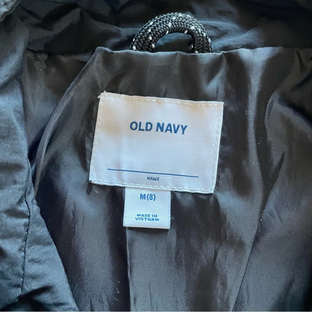 NEW Old Navy Utility Jacket Water Resistant Black Youth Size Medium 8
